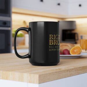 The Righteous Brothers Gold Logo Black Mug (11oz/15oz)