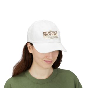 Righteous Brothers Dad Cap — Vintage Gold Logo Embroidered Baseball Hat